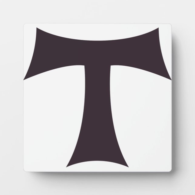 A tau cross Saint Anthony cross Plaque (Front)