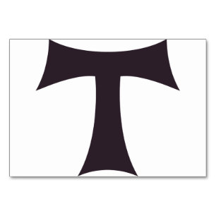 A tau cross Saint Anthony cross Table Number