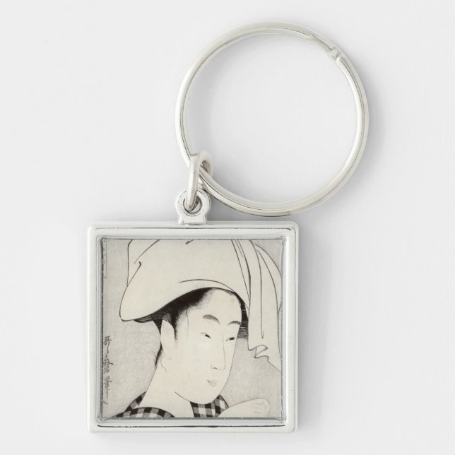 A tea-house in Ryogoku Key Ring (Front)