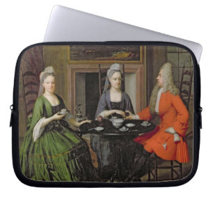 A Tea Party (oil on canvas) Laptop Sleeve