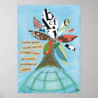 A teacher ignites the fire poster