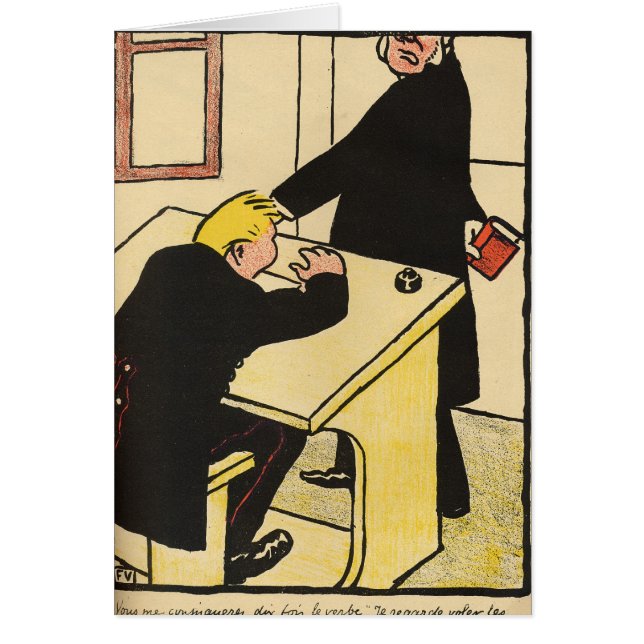 A teacher reprimands his pupil from Crimes (Front)