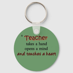 A Teacher Takes A Hand Opens A Mind Key Ring