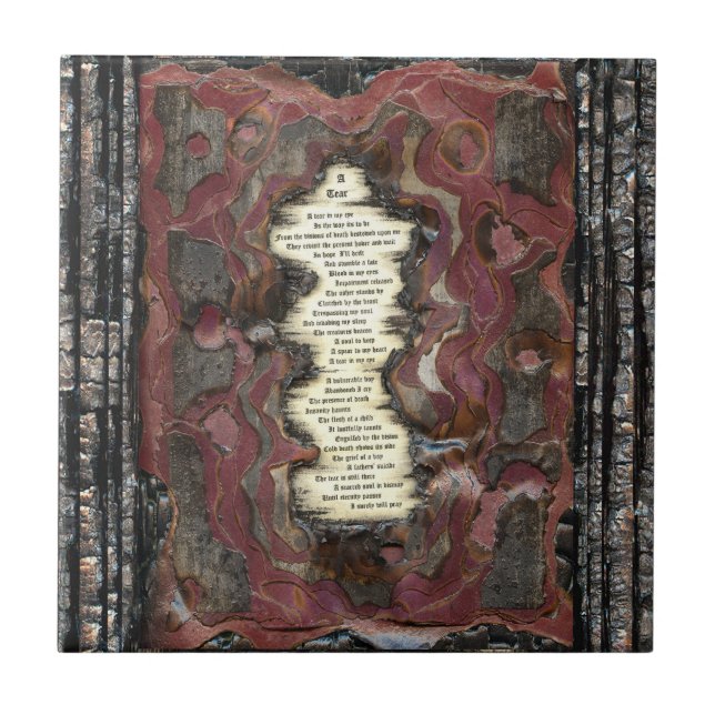 A Tear Ceramic Tile (Front)