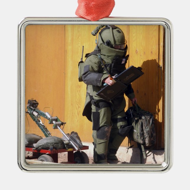 A technician metal ornament (Front)