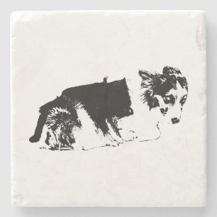 A Tender Pause Stone Coaster