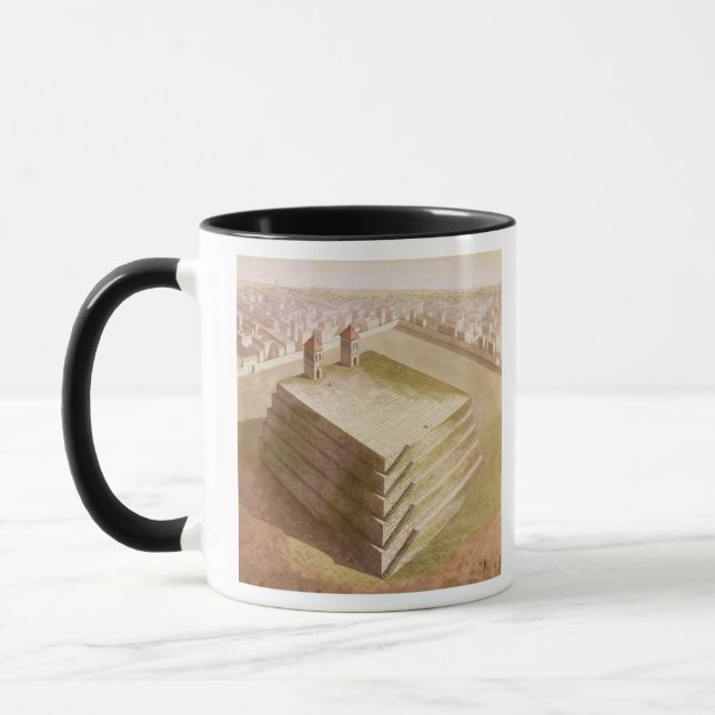 A Teocalli in Mexico (colour engraving) Mug (Left)