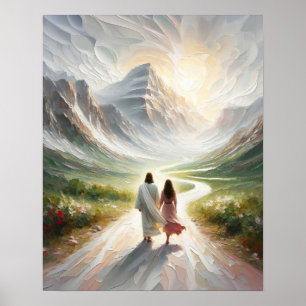 A Test of Faith, Modern Christian Art, Jesus Chris Poster