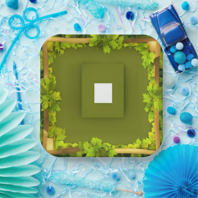 A texture for cubemap 3 sides projection with opti paper plate (Party)