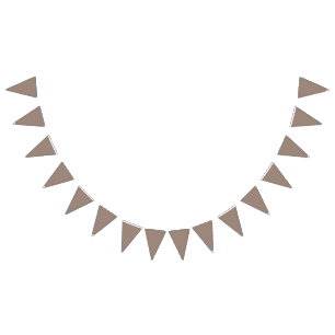 A textured background of various shades of brown, bunting