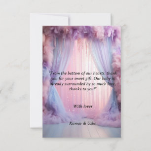A Thank You as Sweet as Baby's Smile Card