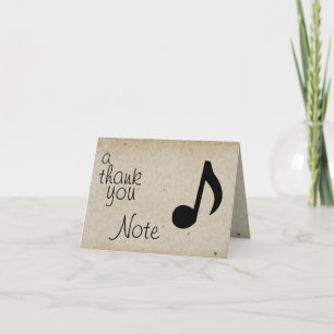A Thank You Note Card