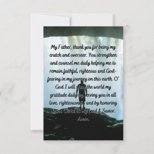 A Thank You Prayer Flat Greeting Card