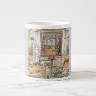 A Thanksgiving Tableau, Scandinavia Style Large Coffee Mug