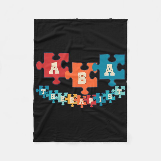 A Therapist Applied Behaviour Analysis Behaviour S Fleece Blanket (Front)