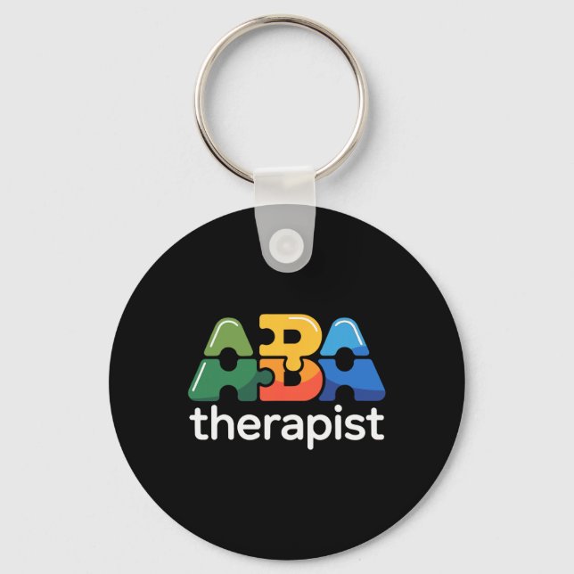 A Therapist Applied Behaviour Analysis Behaviour S Key Ring (Front)