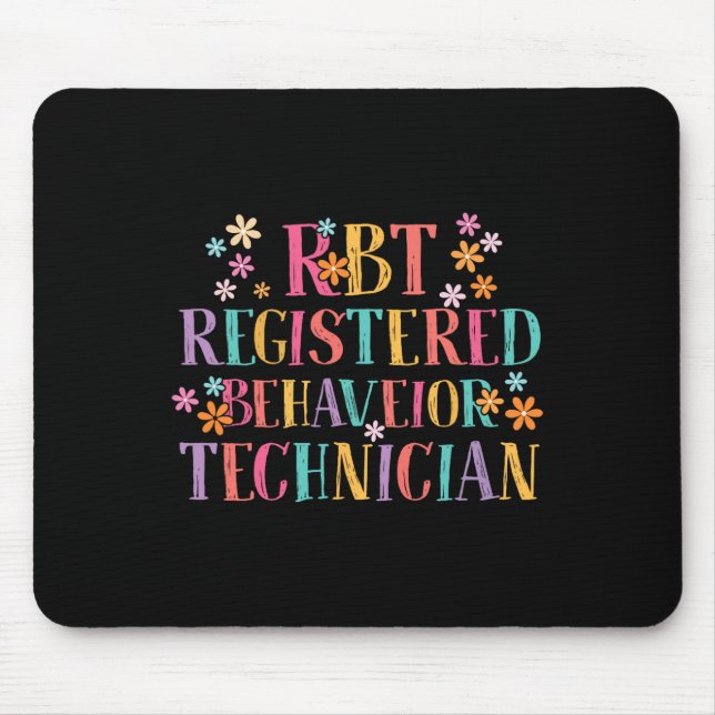 A Therapist Behaviour Analyst Autism Therapy Rbt F Mouse Pad (Front)