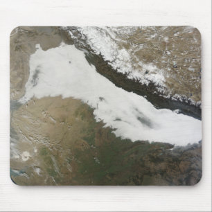 A thick bank of low clouds mouse pad
