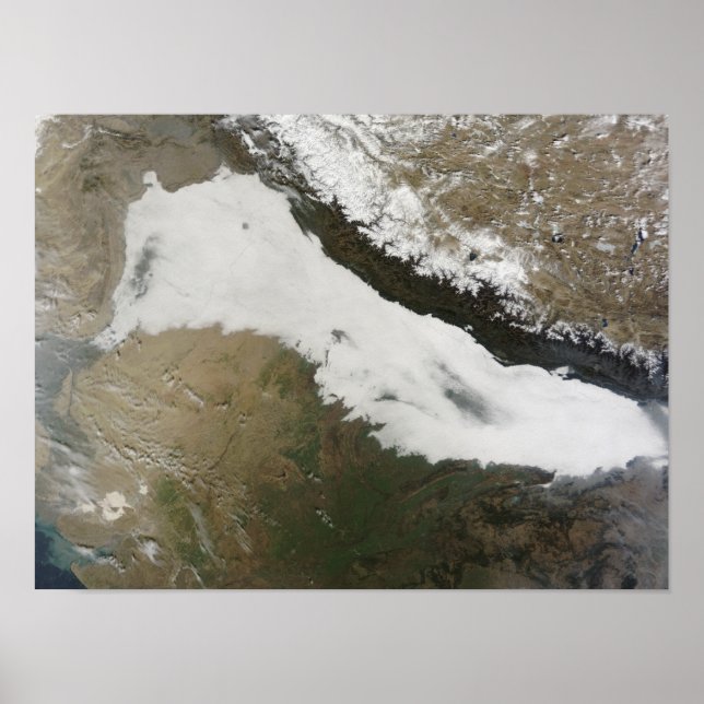 A thick bank of low clouds poster (Front)