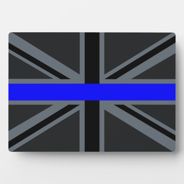 A Thin Blue Line Union Jack Plaque (Front)