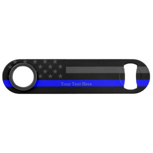 A Thin Blue Line US Flag Personalised Display