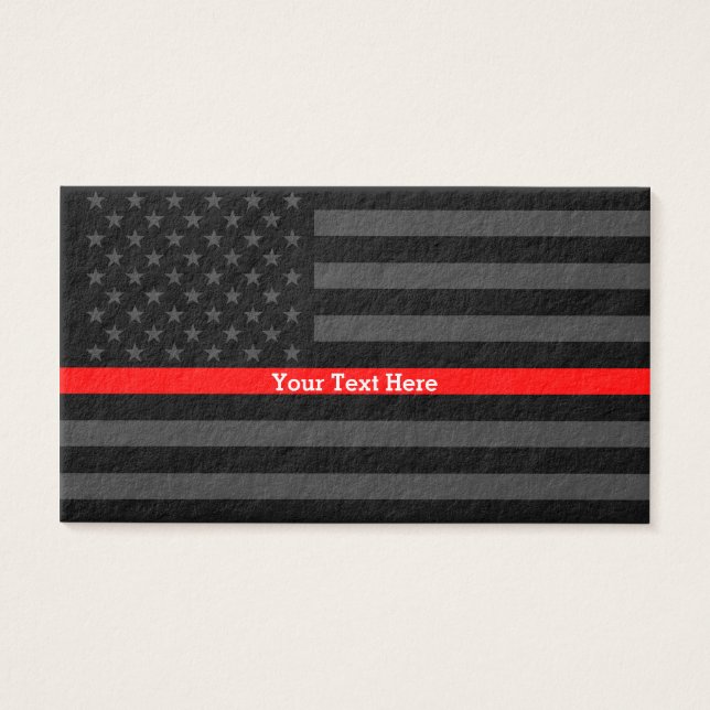 A Thin Red Line US Flag Personalised Accent (Front)