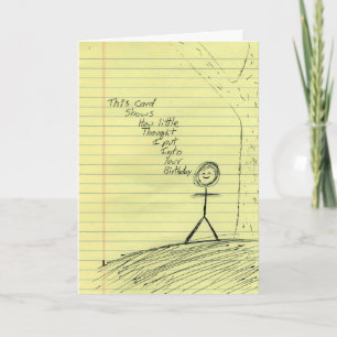 A Though Birthday Card