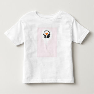 A thought bubble with a heart and headphones toddler T-Shirt