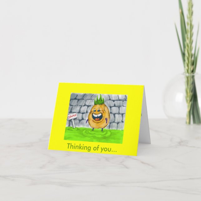 A thoughtful note card (Front)