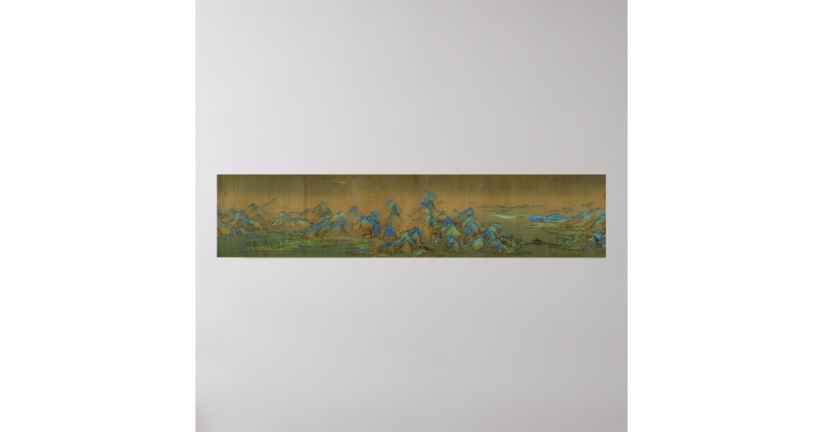 A Thousand Li of Rivers and Mountains Poster | Zazzle.com.au