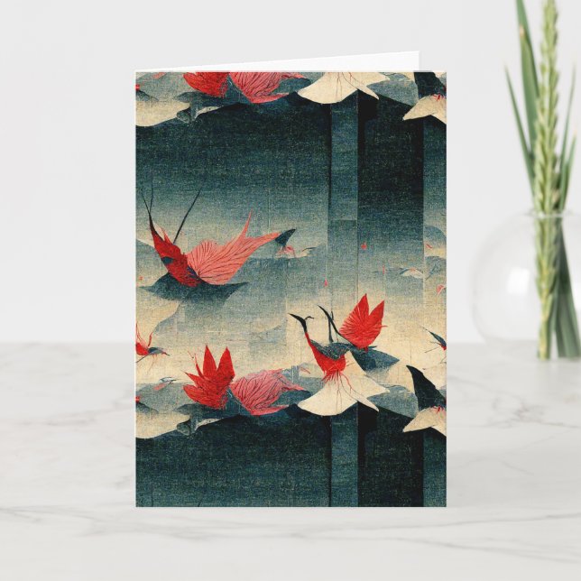 A Thousand Whispers: 1000 Cranes Symphony Card (Front)