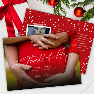 A Thrill of Hope Photo Pregnancy Announcement