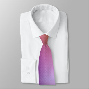 A tie with a gradient of soft pink, purple