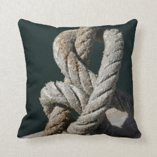 A Tied Knot On A Jetty Portugal Cushion