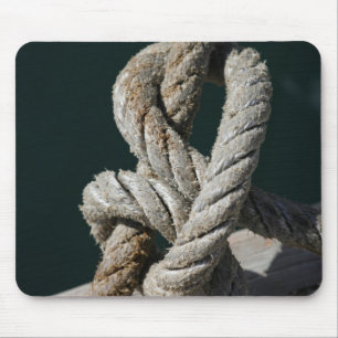 A Tied Knot On A Jetty   Portugal Mouse Pad