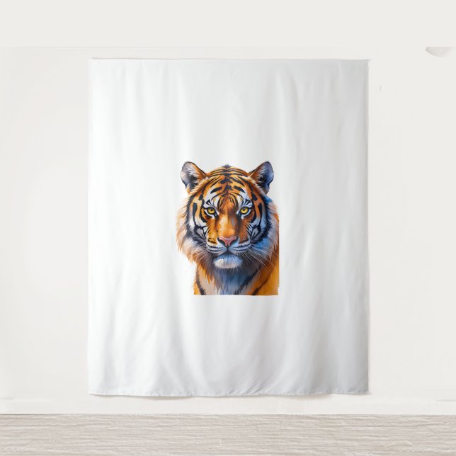 A tiger face  tapestry (Front)
