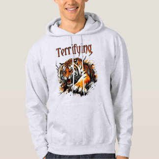A tiger on fire hoodie