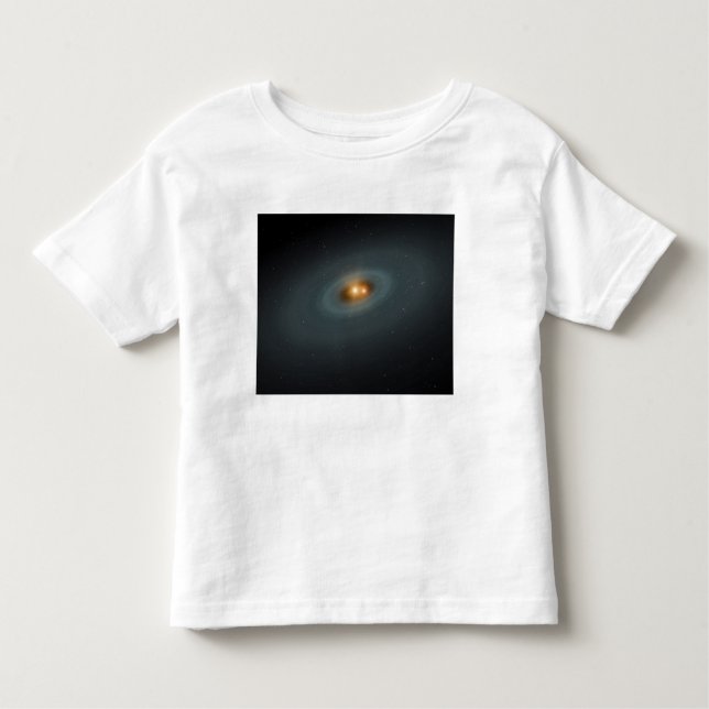 A tight pair of stars and a surrounding disc toddler T-Shirt (Front)