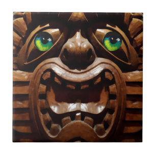 A Tiki Terraced - Ken Gauge Art Ceramic Tile
