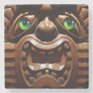 A Tiki Terraced - Ken Gauge Art Stone Coaster