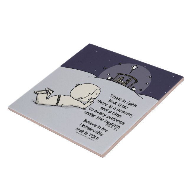 A Time for Every Purpose Ceramic Tile (Side)