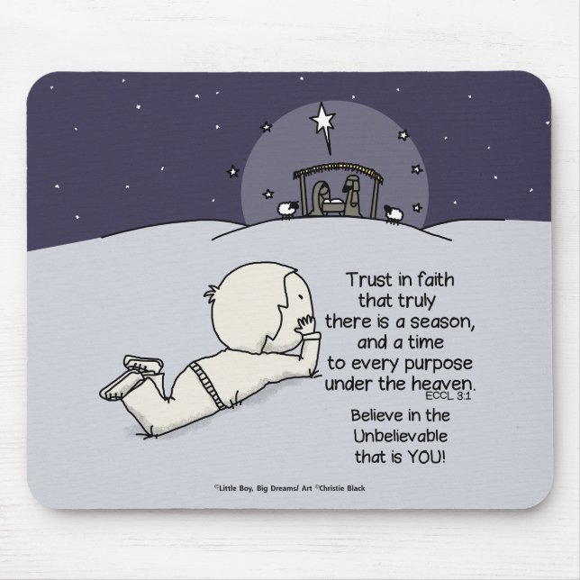 A Time for Every Purpose Mouse Pad (Front)