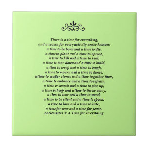 A Time for Everything-Scripture Quote Tile