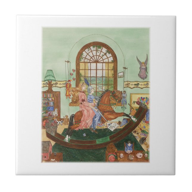 A Time For Pretending Ceramic Tile (Front)