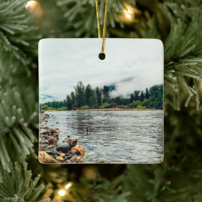 "A Time for Reflection" Ceramic Ornament (Tree)