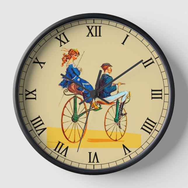A Time Of Pleasure ~ Un Moment De Plaisir ~  Clock (Front)
