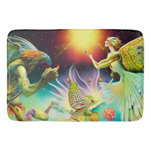 A Time of Recompense Oil Painting Bath Mat