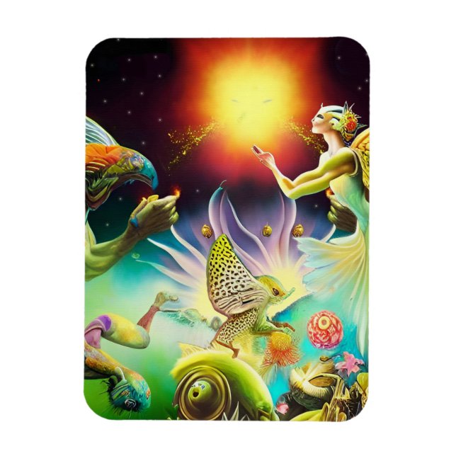 A Time of Recompense Oil Painting Magnet (Vertical)