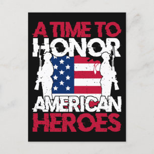 A Time To Honour America Heroes Postcard