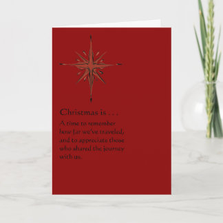 A Time To Remember - Red Christmas Card